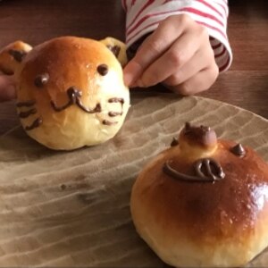 子どもと一緒に作ろう　動物パン